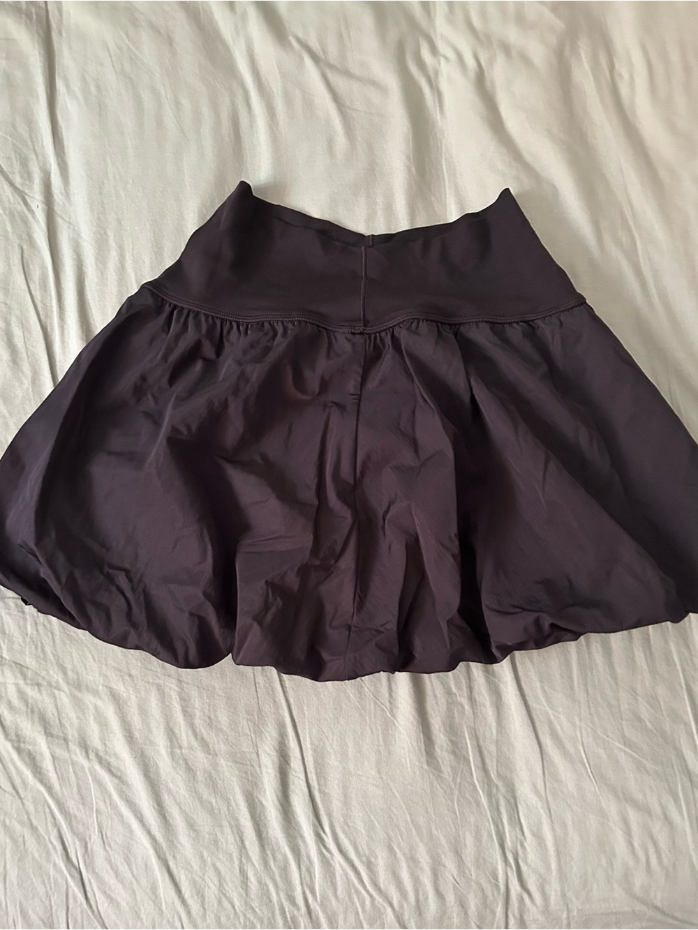 aerie Black Bubble Hem Skater Skirt / Skort